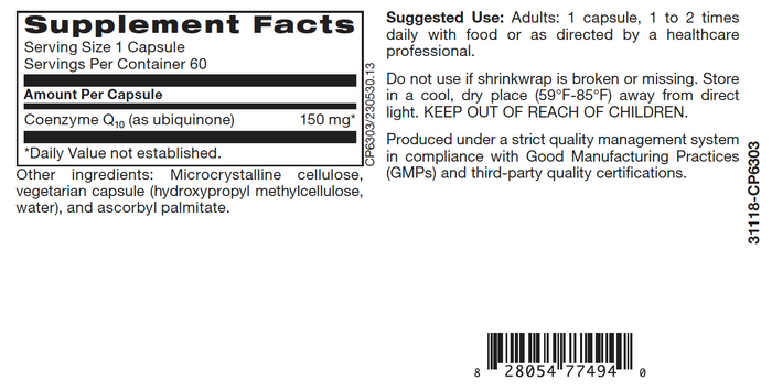 Physician's COQ10 150mg