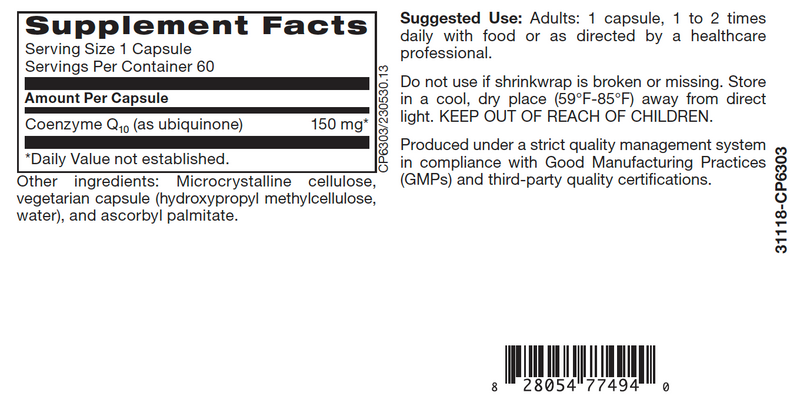 Physician's COQ10 150mg