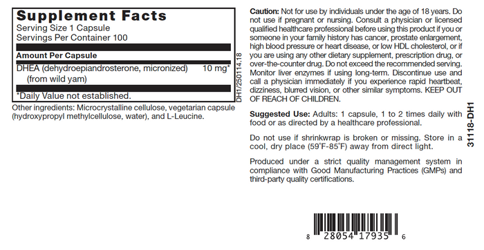 TLC Physician's DHEA 10 mg