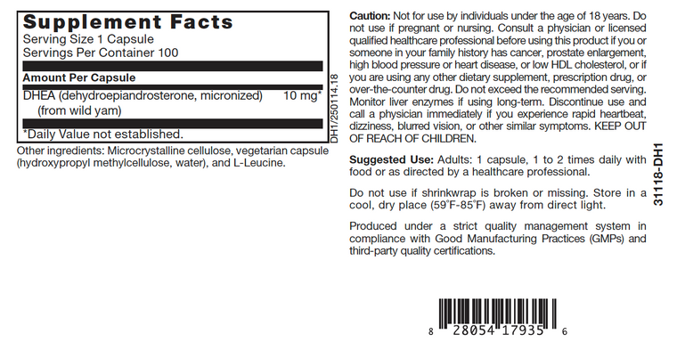 TLC Physician's DHEA 10 mg